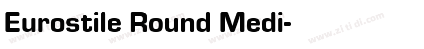 Eurostile Round Medi字体转换